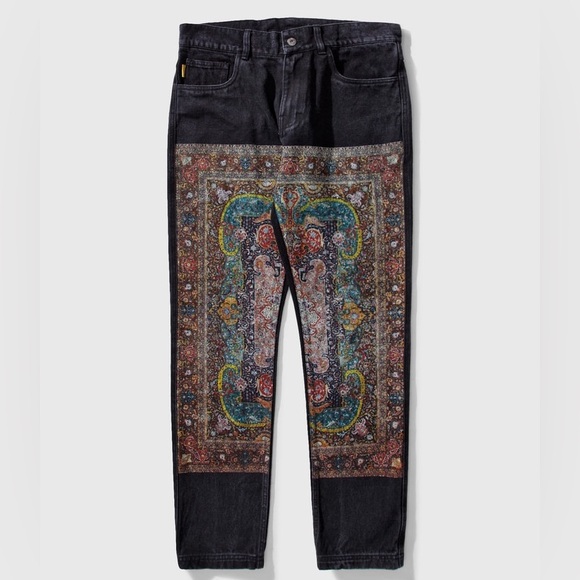 Pleasures Other - Pleasures Walk On Me Denim Pant Size 30 Mens Black Persian Rug Design